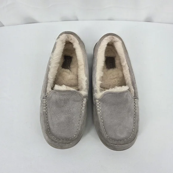 UGG Women's Tan Suede Slippers - Picture 3 of 10